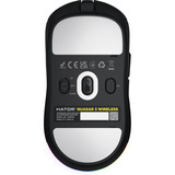 Hator Quasar 3 Wireless gaming muis Zwart, 400 - 12.000 DPI, RGB, 2.4GHz / Bluetooth 5.1 / USB