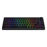 Hator Skyfall Wired RGB mechanisch gaming toetsenbord Zwart, US lay-out (QWERTY), HATOR Aurum Sterling, 65%, RGB, Double shot ABS, Hot-swap