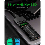ICY BOX Spade Case 1806 M.2 NVMe externe behuizing Zwart