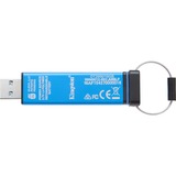 Kingston DataTraveler 2000, 16 GB usb-stick Blauw, USB 3.1 Gen 1 (USB 3.0), DT2000/16GB