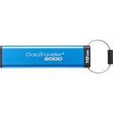 Kingston DataTraveler 2000, 16 GB usb-stick Blauw, USB 3.1 Gen 1 (USB 3.0), DT2000/16GB