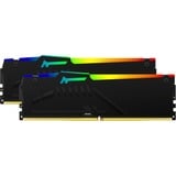 Kingston FURY 32 GB DDR5-5600 (2x 16 GB) Kit werkgeheugen Zwart, KF556C36BBEAK2-32, Beast RGB, XMP, EXPO