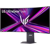 LG UltraGear OLED 45GX950A-B 44.5" 4K UHD UltraWide gaming monitor Donkergrijs, 2x HDMI, DisplayPort, 2x USB-A, USB-C, 165 Hz / 330 Hz