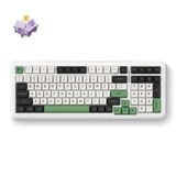 MCHOSE K99 Emerald Green Hyacinth Wireless Gasket Mount Mechanical RGB toetsenbord Wit, US lay-out (QWERTY), KTT Hyacinth, RGB, Hot swap, Double-Shot PBT, draadloos | Bluetooth | USB-C