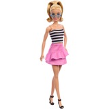 Mattel Barbie Fashionistas #213 - Striped top, pink skirt and sunglasses Pop 65e verjaardag