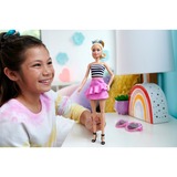 Mattel Barbie Fashionistas #213 - Striped top, pink skirt and sunglasses Pop 65e verjaardag