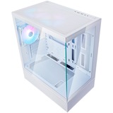 SilverStone Lucid 04 mini tower behuizing Wit | 2x USB-A | 1x USB-C | RGB | Tempered Glass