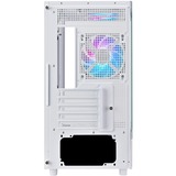 SilverStone Lucid 04 mini tower behuizing Wit | 2x USB-A | 1x USB-C | RGB | Tempered Glass