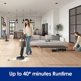 Tineco FLOOR ONE i6 Stretch Stofzuiger met Dweilfunctie nat- en droogzuiger Zwart