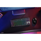 Trust GXT 864 Cada Compact mechanisch TKL-gamingtoetsenbord Zwart, US lay-out (QWERTY), Huano Brown, RGB