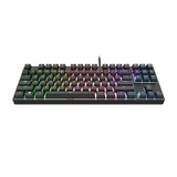 Trust GXT 864 Cada Compact mechanisch TKL-gamingtoetsenbord, gaming toetsenbord Zwart, US lay-out, Huano Brown, RGB
