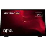 ViewSonic Frameless Touch monitor met 10-punts PCAP 24"  Zwart, HDMI, DisplayPort, VGA