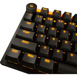 be quiet! Light Mount TKL RGB mechanisch gaming toetsenbord Zwart, US lay-out (QWERTY), be quiet! Silent V2 Orange Linear, 80% (TKL)
