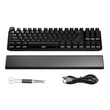 be quiet! Light Mount TKL RGB mechanisch gaming toetsenbord Zwart, US lay-out (QWERTY), be quiet! Silent V2 Orange Linear, 80% (TKL)