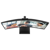 AOC CU34E4CW 34" Curved UltraWide monitor Zwart, HDMI, DisplayPort, Audio, LAN, USB-C, Webcam