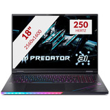 Acer Predator Helios 18 AI PH18-73-9682 18"  gaming laptop Zwart | Core Ultra 9 275HX | RTX 5080 165 Watt | 32 GB | 3 TB SSD