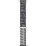 Apple Geweven sportbandje van Nike - Summit White/zwart (45 mm) horlogeband Lichtgrijs/donkergrijs