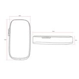 Arozzi Memory Foam Armrest Pads Grey polssteun Grijs