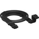 Corsair PSU 90° 12V-2x6 Style A Cable kabel Zwart, 65 cm