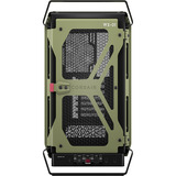 Corsair WARTHOG Airflow midi tower behuizing Olijfgroen | 2x USB-A | 1x USB-C | Tempered Glass