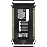 Corsair WARTHOG Airflow midi tower behuizing Olijfgroen | 2x USB-A | 1x USB-C | Tempered Glass