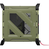Corsair WARTHOG Airflow midi tower behuizing Olijfgroen | 2x USB-A | 1x USB-C | Tempered Glass