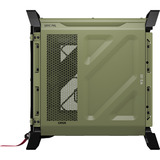 Corsair WARTHOG Airflow midi tower behuizing Olijfgroen | 2x USB-A | 1x USB-C | Tempered Glass