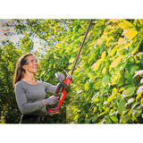 EINHELL Professional accu heggenschaar GP-CH 18/50 Li BL-Solo Rood/zwart, Accu en oplader niet inbegrepen