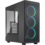 Fractal Design Epoch RGB midi tower behuizing Zwart | 2x USB-A | 1x USB-C | RGB | Tempered Glass