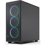Fractal Design Epoch RGB midi tower behuizing Zwart | 2x USB-A | 1x USB-C | RGB | Tempered Glass