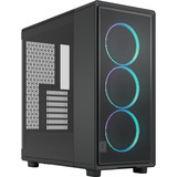 Fractal Design Epoch RGB midi tower behuizing Zwart | 2x USB-A | 1x USB-C | RGB | Tempered Glass