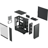 Fractal Design Epoch RGB midi tower behuizing Zwart | 2x USB-A | 1x USB-C | RGB | Tempered Glass