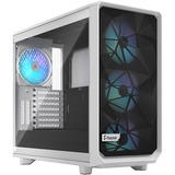 Fractal Design Meshify 2 RGB White TG Clear Tint midi tower behuizing Wit | 2x USB-A | 1x USB-C | Window