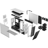 Fractal Design Meshify 2 RGB White TG Clear Tint midi tower behuizing Wit | 2x USB-A | 1x USB-C | Window