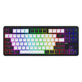 Hator Rockfall 3 TKL Wireless RGB mechanisch gaming toetsenbord Zwart, US lay-out (QWERTY), 80% (TKL)	, RGB, PBT keycaps, Hotswap, 2.4 GHz / Bluetooth / USB-C