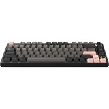 HelloGanss HS75T GC02 RGB mechanisch toetsenbord Zwart, US lay-out (QWERTY), Gateron Yellow, 75%, RGB leds, PBT Doubleshot keycaps, hot swap, 2,4 GHz | Bluetooth | USB-C