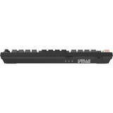 HelloGanss HS75T GC02 RGB mechanisch toetsenbord Zwart, US lay-out (QWERTY), Gateron Yellow, 75%, RGB leds, PBT Doubleshot keycaps, hot swap, 2,4 GHz | Bluetooth | USB-C