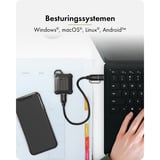 ICY BOX Mini M.2 NVMe SSD externe behuizing Zwart, USB-A 3.2 (10 Gbit/s), USB-C 3.2 (10 Gbit/s)