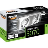 INNO3D GeForce RTX 5070 TWIN X2 OC WHITE grafische kaart Wit, DLSS 4, 3x DisplayPort, 1x HDMI 2.1