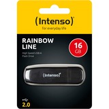 Intenso Rainbow Line 16 GB usb-stick Zwart