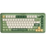 Iqunix ZX75 Camping Wireless Mechanical Keyboard Groen, US lay-out (QWERTY), Cherry MX Blue, 75%, RGB leds, Hot-swappable, Double-shot PBT, 2.4GHz | Bluetooth 5.1 | USB-C