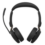 Jabra Evolve3 65 UC on-ear headset Zwart, USB-A with Dongle, Bluetooth 5.3