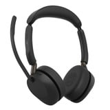 Jabra Evolve3 65 UC on-ear headset Zwart, USB-A with Dongle, Bluetooth 5.3