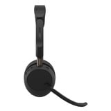 Jabra Evolve3 65 UC on-ear headset Zwart, USB-A with Dongle, Bluetooth 5.3