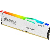 Kingston FURY 32 GB DDR5-5200 Kit werkgeheugen Wit, KF552C40BWAK2-32, Beast RGB, XMP