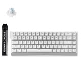 MCHOSE Ace 68 HE Magnetic Ice Blue wi US RGB mechanisch gaming toetsenbord Wit, US lay-out (QWERTY), Ice Blue Magnetic, 65%, RGB, Hot swap, USB-C, Hall Effect Sensor