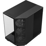 NZXT H6 Flow RGB midi tower behuizing Zwart | 2x USB-A | 1x USB-C | RGB | Tempered Glass