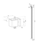 Neomounts ADS06-131BL Kabelgeleider - klembevestiging - universeel kabelgeleiding Zwart
