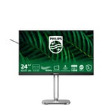 Philips 24B2G5301 23.8" monitor Zilver/zwart, VGA, HDMI, DisplayPort, USB-C, LAN, Audio, 100 Hz