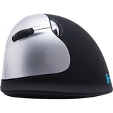 R-Go Tools HE Mouse Large Links Draadloos Zwart/zilver, 500 - 2500dpi, Large (Handlengte boven de 185mm)